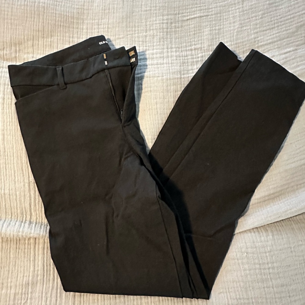 Old Navy High Rise Pixie Skinny Black Dress Pants